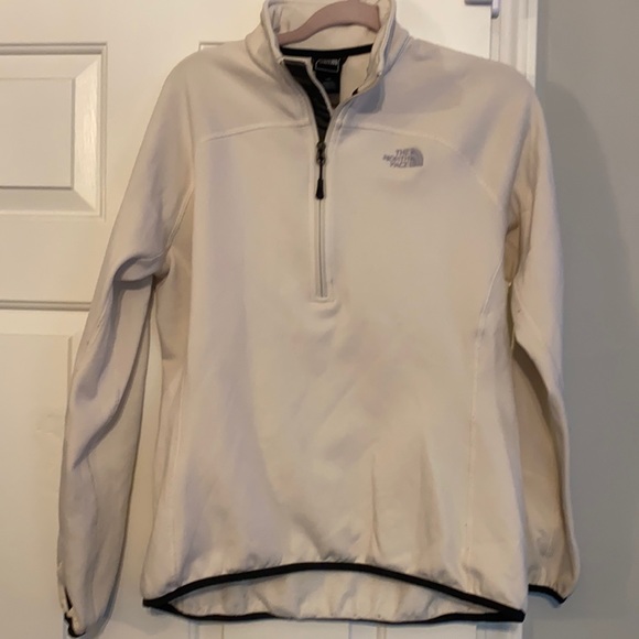 North face white quart zip size large - Picture 1 of 1
